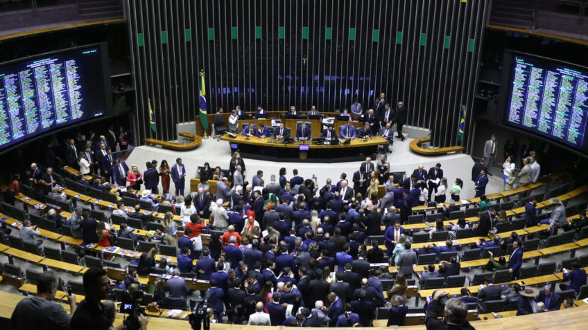 Plenário da Câmara durante a sessão que definirá o novo presidente da Casa - Lula - FGTS
